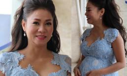 Thu Minh khệ nệ bụng bầu 'vượt mặt' làm giám khảo Vietnam Idol