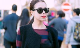 Trà Ngọc Hằng biến hóa 'ảo diệu' với gam đen