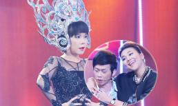 'Vợ' Hoài Linh đội vương miện khổng lồ ‘chặt chém’ Thanh Hằng