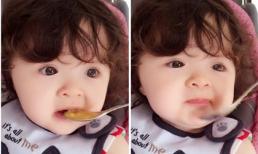 Cadie được mẹ khen 'măm ngoan như nghệ sĩ'