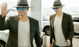 Bi Rain 'nổi bần bật' ở sân bay với thời trang 'chất lừ'