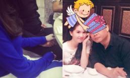 Ngọc Trinh ngồi ăn vẫn nắm tay bạn trai tình tứ