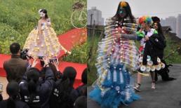 Trình diễn thời trang tái chế có một không hai ở Trung Quốc