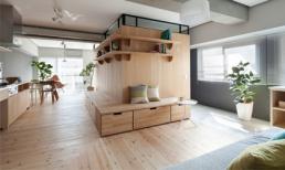 Căn hộ nhỏ vô cùng thoáng nhờ vách ngăn chữ L thông minh