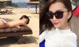 Lan Hương 'đốt mắt' fans với bức ảnh 'phơi mình' trên bãi biển