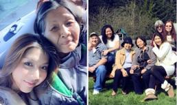 Ngọc Quyên hạnh phúc đoàn tụ đại gia đình