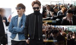 EXO bị fans vây kín khi chuẩn bị sang Việt Nam
