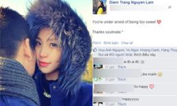Á hậu Diễm Trang bất ngờ khoe khéo bạn trai giấu mặt