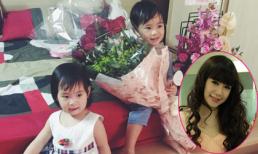 Hai con Lý Hải cực yêu mừng sinh nhật mẹ