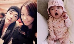 Kwon Sang Woo khoe ảnh con gái đáng yêu hơn 3 tháng tuổi