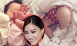 Maya khoe dáng ngủ cực yêu của con gái 