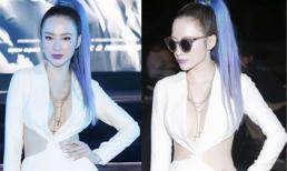 Angela Phương Trinh hở bạo, ‘nổi loạn’ với tóc xanh, môi tím