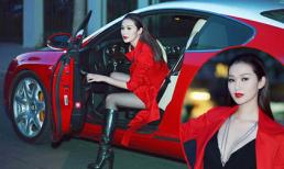 Khánh My ăn diện gợi cảm, lái siêu xe 12 tỷ đi xem phim