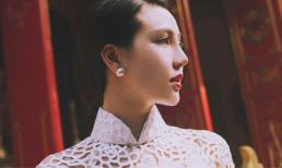 Á hậu Trà Giang mang áo dài Việt đi châu Âu