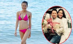 Người yêu Bằng Kiều khoe eo thon trước tin đồn bầu bí