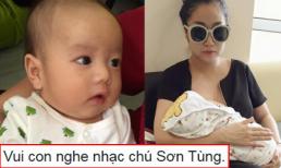  Ốc Thanh Vân khoe con 2 tháng tuổi đã thích nghe Sơn Tùng M-TP