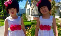 Con gái Thúy Nga chu môi làm dáng cực yêu