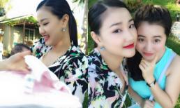 Maya khoe nhan sắc 'mòn con mắt' bên con gái 