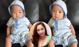 Ốc Thanh Vân khoe con trai út trầm tư như 'ông cụ non'