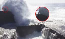 Cô gái bị sóng cuốn khi mạo hiểm ngắm biển
