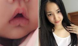 Maya khoe đôi môi ngộ nghĩnh như 'mỏ chim non' của con gái