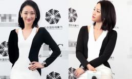 Châu Tấn xuất hiện thon gọn bác bỏ tin đồn bầu bí