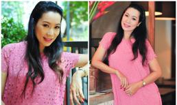 Trịnh Kim Chi ‘bế’ bụng bầu 7 tháng dự sự kiện