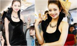 Jennifer Phạm trình diễn thời trang trên máy bay