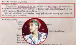 Sơn Tùng MTP lại vào đề thi lớp 9 'gây sốt'