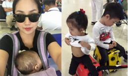  Ốc Thanh Vân 'bồng bế' 3 con lên Buôn Ma Thuột