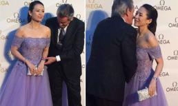 Chương Tử Di gợi cảm và thân thiết bên chủ tịch đại gia