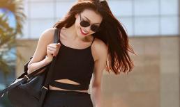 Trà Ngọc Hằng mỏng manh, duyên dáng với váy midi