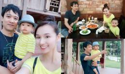  Lã Thanh Huyền rạng rỡ đi chơi cùng chồng và con trai