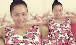 Thu Minh khoe mặt mộc và bụng bầu 'vượt mặt'