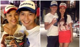 Huỳnh Anh tình tứ đi xem phim cùng bạn gái Á hậu hơn tuổi