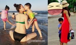 Hồ Ngọc Hà siêu nhí nhảnh khi đưa Subeo đi chơi