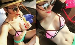 Lan Hương khoe dáng gợi cảm với bikini
