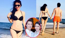 Vợ Đăng Khôi khoe dáng đẹp ngỡ ngàng dù đã mang bầu 4 tháng