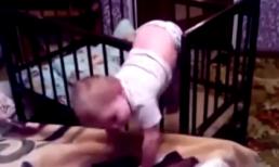 Bé trai 'vượt ngục' khỏi cũi thật xuất sắc