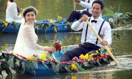 Dương Cẩm Lynh làm đám cưới trên ghe