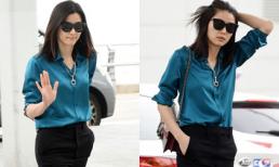 Jun Ji Hyun giản dị và thanh lịch với thời trang công sở