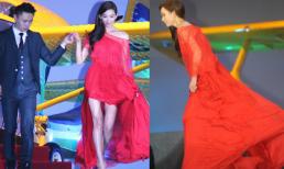 Lâm Chí Linh lẻo khẻo như bóng ma vì váy thùng thình