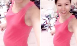 Trang Trần vui tươi khoe bụng bầu ở tháng thứ 3