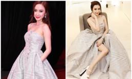Angela Phương Trinh đi giày 25cm trên thảm đỏ 