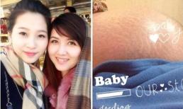 Giật mình với bụng rạn của chị gái Đặng Thu Thảo trong lần 'vượt cạn' sinh ba