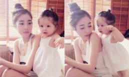 Cadie quấn quýt bên mẹ Elly Trần trong ngày Quốc tế thiếu nhi
