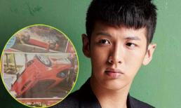 Kha Chấn Đông gặp tai nạn, xe ô tô bị lật ngược trên đường