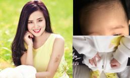 Vy Oanh 'úp mở' ảnh cận cảnh của con trai
