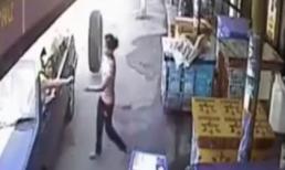 Cô gái may mắn thoát chết khi bánh xe lăn hơn 100km/h 