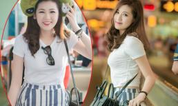 Tú Anh 'siêu xinh' lên đường sang Singapore cổ vũ Seagame